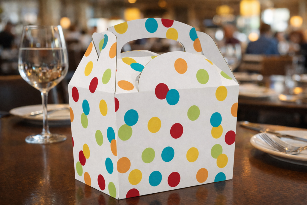 A polka dot children box