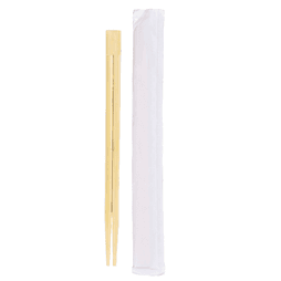 Bamboo Paper Wrapped Chopsticks 230mm Biodegradable