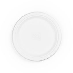 Vegware P006-SRNW 9in/225mm Source-Reduced Nourish Moulded Fibre Plate