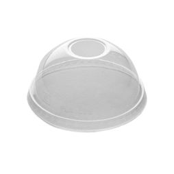 Vegware 96-Series PLA Dome Lid, Straw Hole - C96D-OH