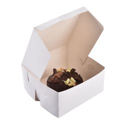 8" x 8" x 4" White Cake Boxes