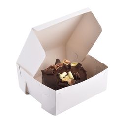 7" x 7" x 3" White Cake Boxes