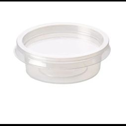 2oz Majestic plastic containers with lids