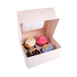 4 Cupcake Insert Window Box