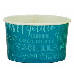 5oz Ice Cream Tub Melody Double Scoop Blue