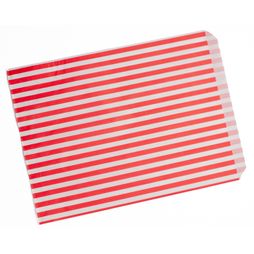Stronghold Striped Red Paper Bag 24 x 36 cm (10" X 14")