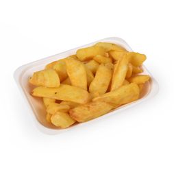 C2 Medium Bagasse Chip Tray Deep 7" x 5"