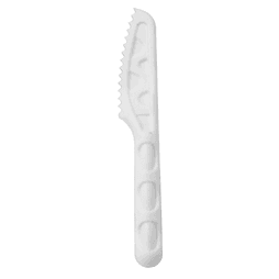 Compostable Eco-Friendly White Bagasse Knives 155mm