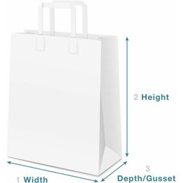 Black Medium Twist Handle Paper Carrier Bags 32cm x 41cm x 12cm alternative