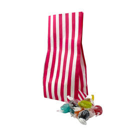 Pink Striped Pick ' N ' Mix Candy Bags 110mm x 240mm x 75mm