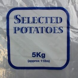 Potato Bags Printed 5Kg in Blue