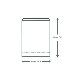 Vegware VHC-GB6.5 Compostable Therma Paper Hot Food Bags 229 x 165mm alternative