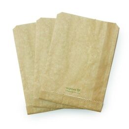 Therma paper bag 6.5" x 3" x 9" Vegware VHC-GB6.5