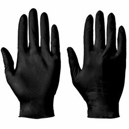 Supertouch Black Nitrile Powder Free Gloves