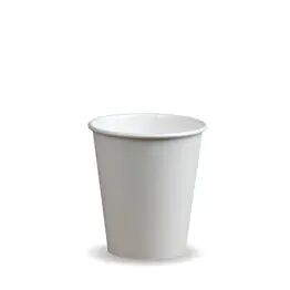8oz White Compostable Single Wall Cup
