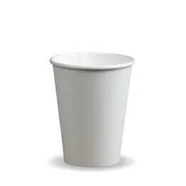 12oz White Compostable Single Wall Cup