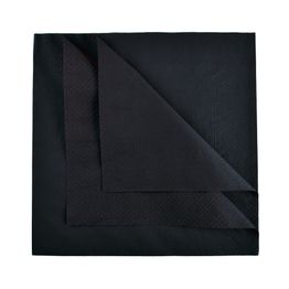 Bulkysoft 40cm 2ply Black Napkins