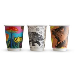 Vegware VDW-A12 12oz Gallery Design Double Wall Hot Cup