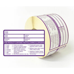 Allergen & Prep Combined food Label