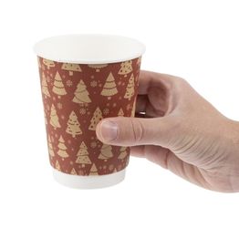 Fiesta Recyclable Christmas Hot Cup Double Wall 12oz alternative