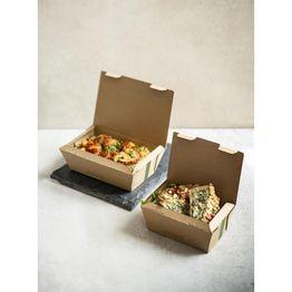 Vegware MFB-6X5 Compostable Microflute Takeaway Box 6x5" alternative
