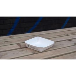 Notpla 6"x6" Square Trays - White alternative