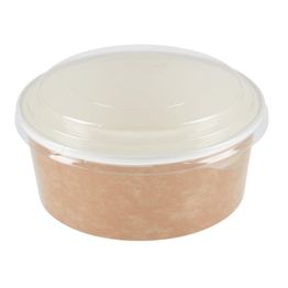 Colpac 10346 Recyclable Kraft Salad Pots With Lid Small 700ml alternative