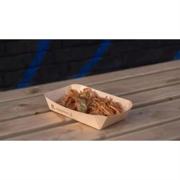 Notpla 8"x5" Rectangular Trays - Kraft alternative