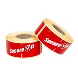 SecureIt Tamper-Resistant Removable Food Packaging Labels Small (250 per roll) alternative