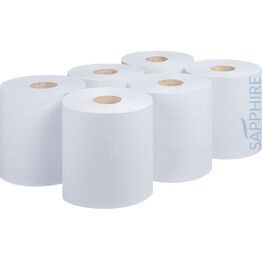 150m Std Centre Feed Rolls White 2 ply