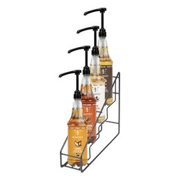 Olympia Syrup Bottle Stand Black Wire - 400x105x320mm alternative