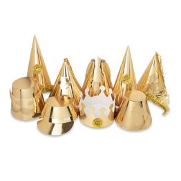 Premiere Gold Adult Party Hats PREMGOLHAT