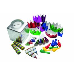 Silver Snowflakes 8 Person Party Kit SLSNPRKIT8