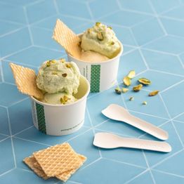 Vegware VP-SP3.5 3.5in/90mm Paper Ice-Cream Spoon alternative