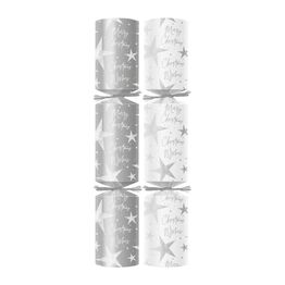 10" Silver Dazzling Star Christmas Crackers - Contents 1 C500-SDZ-1