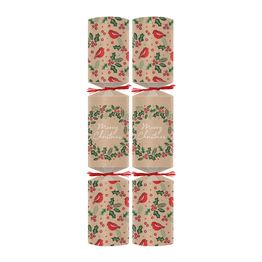 Swantex 12" Holly Robin Christmas Crackers - E2 Contents C502HYB-E2