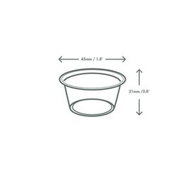 Vegware 0.5oz PLA Cold Portion Pot - VWPP0.5 alternative