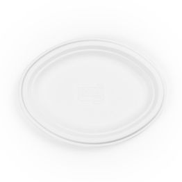 Vegware P020NW 10in Bagasse Oval Plate P020