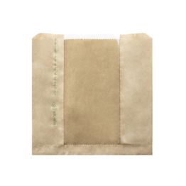 Vegware VNWB8.5 8.5 x 8.5in Kraft NatureFlex Window Bag
