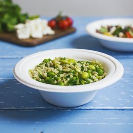 Vegware L003NW 12oz/360ml Nourish Moulded Fibre Bowl alternative