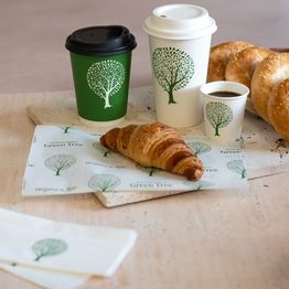 Vegware VBWRP-GT 258 X 330mm Burger Wrap alternative