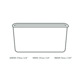 Vegware SKC-34 34oz/1000ml Rectangular Kraft Food Container alternative