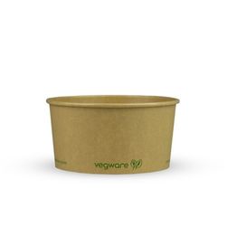 Vegware RKC-34 34oz/1000ml Round Kraft Food Container