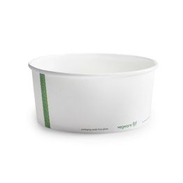 Vegware RSC-48 48oz Pla-Lined Paper Food Bowl