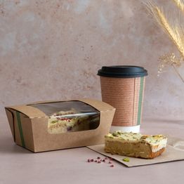 Vegware 6 X 4in Microflute Hinged Window - MFWB-6X5 alternative