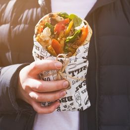 Vegware Grill Theme Printed Greaseproof Papers 400 x 300mm VGGSH-GRILL alternative