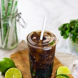 Vegware PS08-WWL Jumbo White 8mm Paper Straw alternative