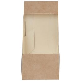 Colpac 10228 Zest 72mm Compostable Kraft Sandwich Wedges With Cellulose Window alternative