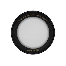 Vegware RLID150BW-VL Round Black Window Lid, 150-Series