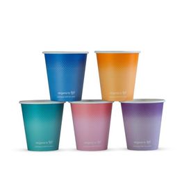 Vegware CV-FG10 10oz Feel Good Paper Cold Cup, 89-Series